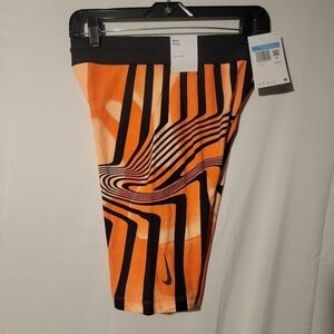 Nike Yoga Dri-FIT A.I.R. Tight Fit Training Shorts Orange Mens Size Medium